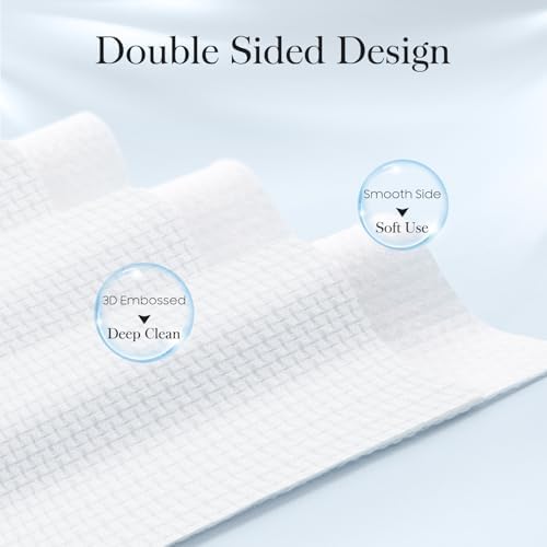 2 Pack of 50 count XL Disposable Face Towels 10” x 12”