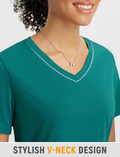 Women's Sun Shirt Workout Athletic Tops V Neck