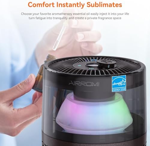 Air Purifiers for Quiet Bedroom Home Pets Smoke Dust,660 ft², Tan