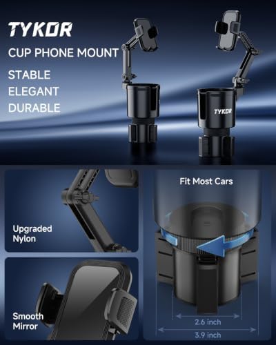 Cup Holder Phone Holder for Your Car, 2 in 1 Cup Holder Phone Mount