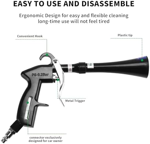 Tornado Dry Cleaning Gun Detailing Interior Dryer Air Blow Gun