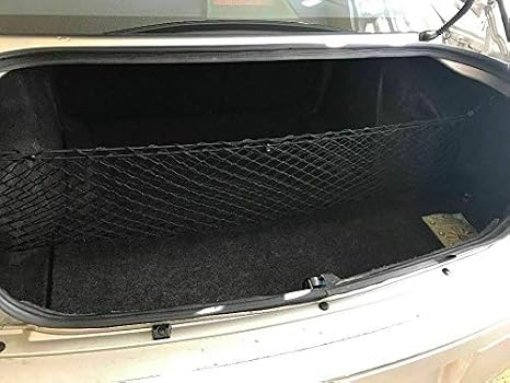 Rear Trunk Organizer Cargo Net for Chrysler 300 2005-2010– Envelope Style Cargo Net for Sedan - Premium Mesh Elastic Car