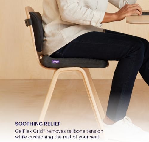 Purple Simply Seat Cushion, Lightweight 1.25" Low-Profile Gel Seat Cushion