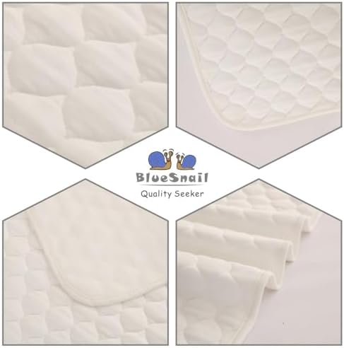 Washable Underpads,Super Absorbent and Waterproof Bed Pds, Portable and Reusable Incontinence Pads for Toddler,Adults,Elderly and Pets (31" x 40" Pack of 2)(White)