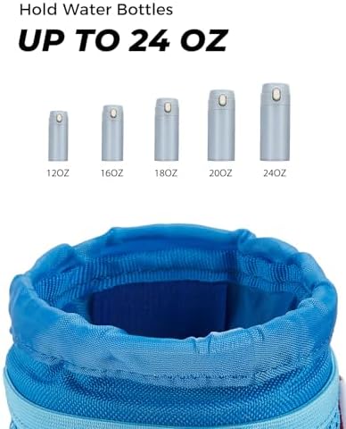 Motorcycle Cup Holder, Oxford Fabric Motorcycle Drink Holder with 0.6"-1.5" Alligator Clamp, Universal Water Bottle Cup Accessories for Bike, ATV/UTV, Scooter, Boat, Walker, Blue
