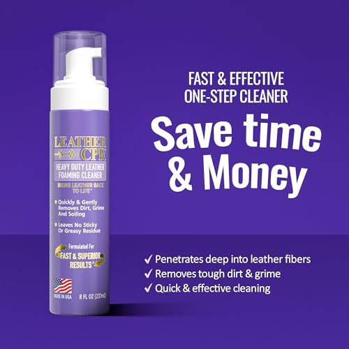 Heavy Duty Leather Foaming Cleaner, 8 oz