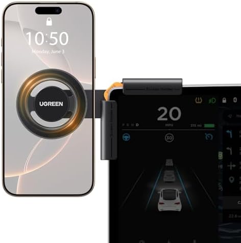 Tesla Phone Mount with Strongest Magnet Power, Fully Adjustable View