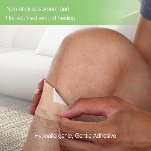 Silicone Bandages for Sensitive Skin 2x4 Inch Large, 40 Pack
