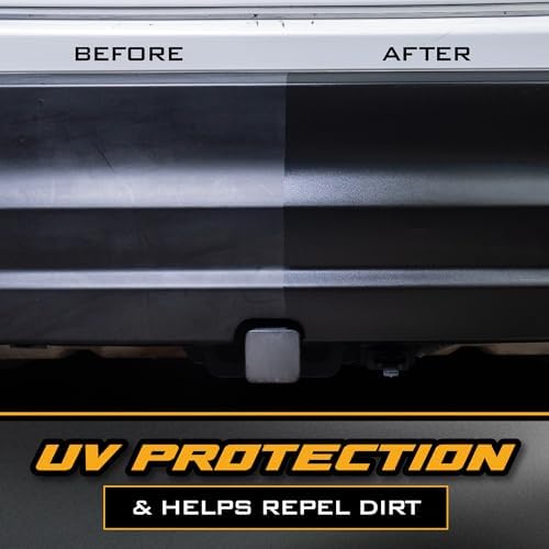 Black Trim Restorer Gel for Exterior Plastic & Rubber, 16 oz