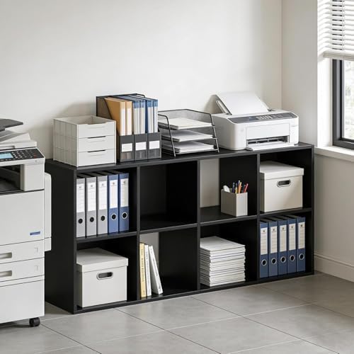 8 Cube Storage Organizer Shelf, Open Cube Bookshelf