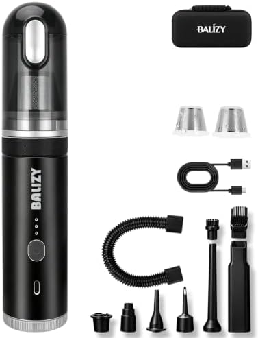 Handheld Vacuum，4-in-1 Cordless Car vacuum cleaner&Air Blower,Black