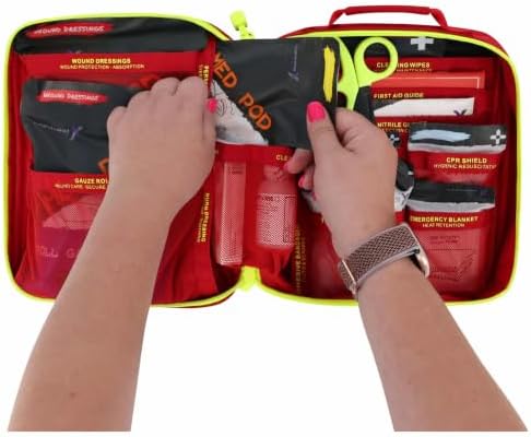 Lightning X 269 Piece First Aid Kit OSHA ANSI Class A+, Soft Case Emergency Medical Kit, Portable Trauma Kit for Home, Vehicle, Workplace, Travel, Outdoor