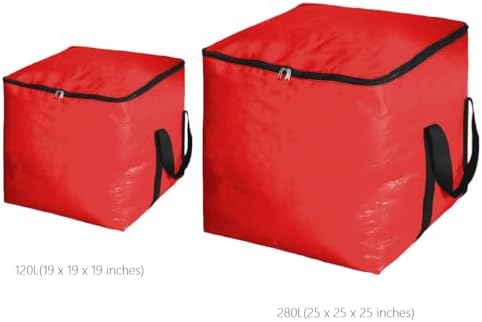 Extra Large Cube Moving Bags (Black, 25"x25"x25" - 2 Pack)