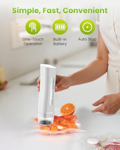 Vacuum Sealer for Food with Visible Water Tank, 30 Reusable Bags