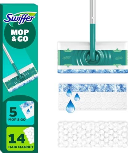 Sweeper 2-in-1 Mops for Floor Cleaning, Dry and Wet Multi Surface Floor Cleaner, Sweeping and Mopping Starter Kit, Includes 1 Mop + 19 Refills, 20 Piece Set