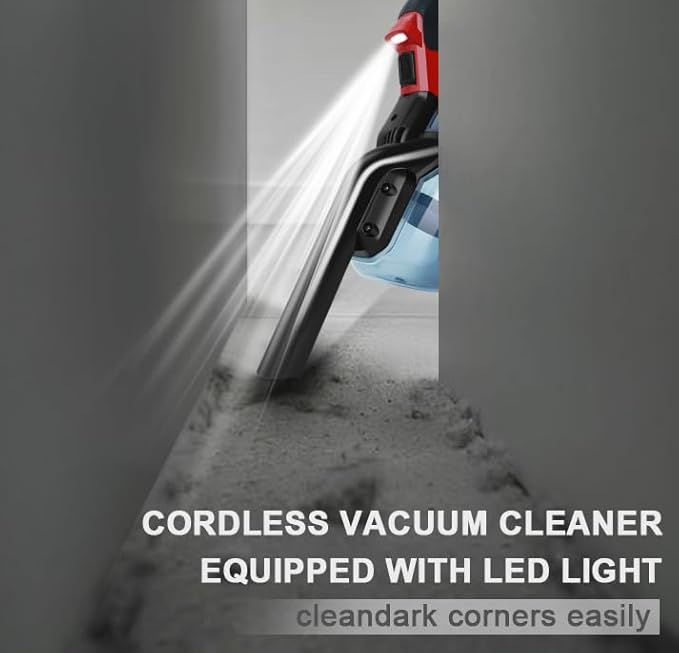 Cordless Vacuum Compatible with Milwaukee 18V Battery, 5 in 1 Handheld Electric Vacuum with 400W Powerful Motor, 46 CFM Portable Hand Vacuum for Home Pet Hair, Car (NO Battery)