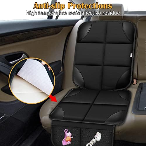 Car Seat Protector for Child Car Seat，Non-Slip Backing No Imprints