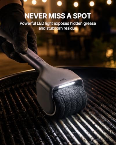 Typhur Electric Grill Brush, Anti-Stall Technology, Bristle-Free Design