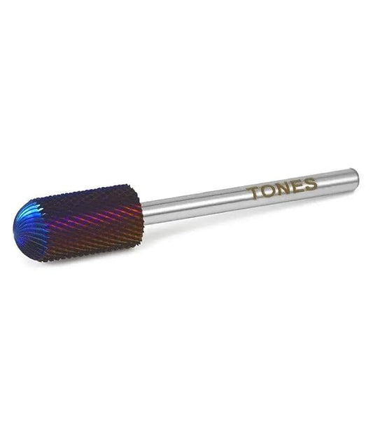 Tones Nail Drill Bit Large Rounded Top - M 3/32" L Rounded Sanding Shaft for Electric File - Remove Acrylic & Gel - Manicure, Nail Art