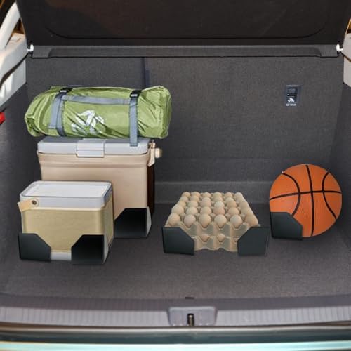 Car Trunk Organizer Blocks, 4 Pack Hook & Loop Cargo Dividers