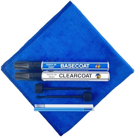 American Touch Up Paint Exact Match Compatible with Honda Fiji Blue Pearl B529P - Paint Pen Brush, Basecoat/Clearcoat