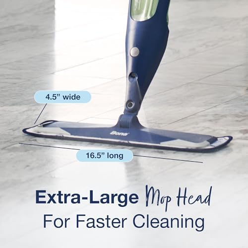 Multi-Surface Floor Premium Spray Mop - Includes Multi-Surface Floor Cleaner Concentrate and Machine Washable Microfiber Cleaning Pad - For Stone, Tile, Laminate and Vinyl LVT/LVP Floors