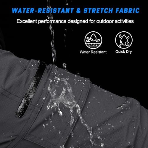Men's Hiking Cargo Shorts 9" Quick Dry Lightweight Summer Casual Shorts for Men Work Golf Outdoor 5 Pockets