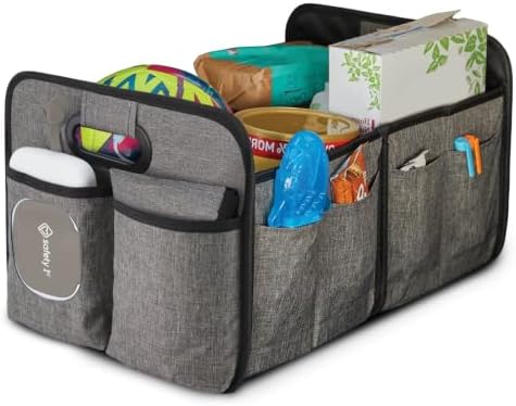 Baby Trunk Organizer & Diaper Changing Station, Gray