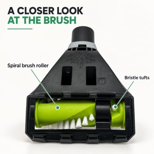 Pet Turbo Brush Attachment | Compatible with Bissell Vacuums – Air-Driven Pet Hair Eraser Tool – Fits CleanView, PowerForce, Pet Hair Eraser & More – Replaces 1634607 & 1614936, 1607765