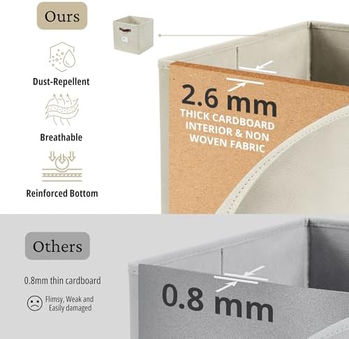 Storage Bins, Cube Storage Bin with Labels
