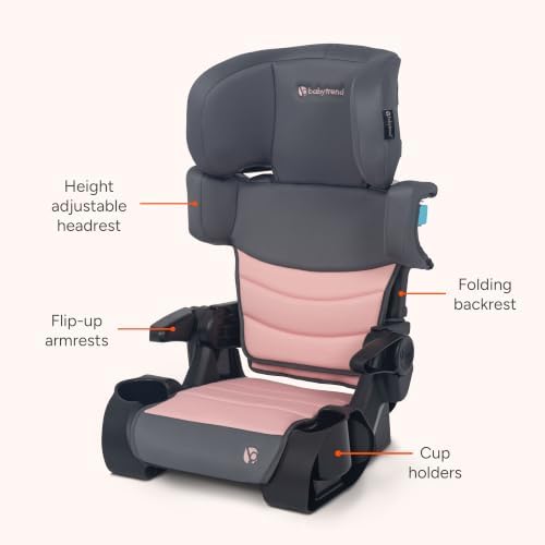 Tova Slim 2-in-1 Booster Seat, Dash Pink