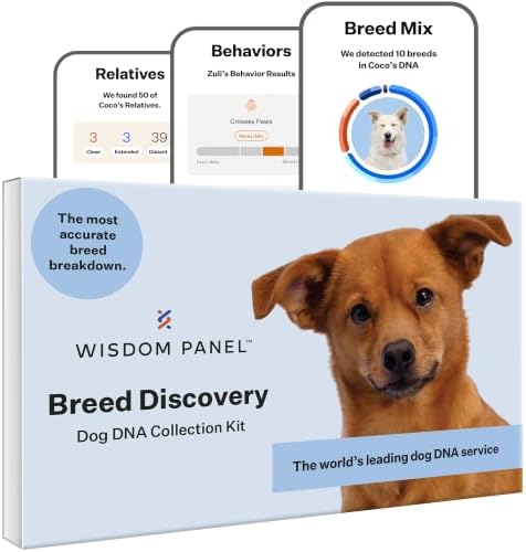Panel Breed Discovery Dog DNA Test Kit 430+ Breeds, MDR1 Health Test