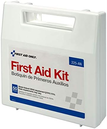 225-AN 50-Person OSHA-Compliant First Aid Kit, Emergency First Aid Kit for Office, Home, Car, and Worksites, 195 Pieces