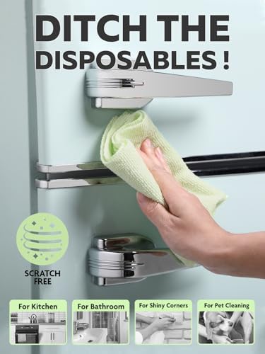 Microfiber Cleaning Cloth Roll- 75 Sheets, 12" x 12" (Green)