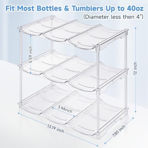 Stackable Water Bottle Organizer for Stanley 40 oz Tumbler