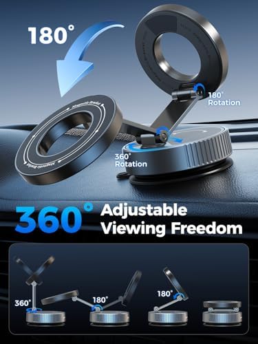 Magnetic Car Phone Holder for Magsafe,Nano Gel 360°Adjustable Phone Mount