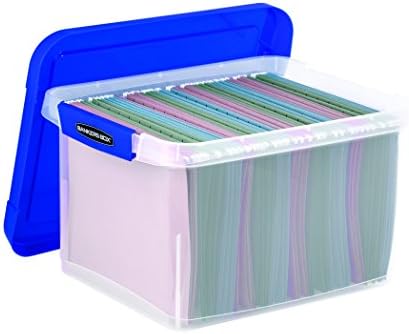 Heavy-Duty Plastic File Box, Letter/Legal