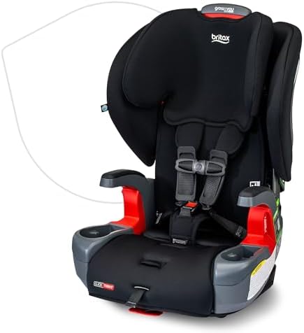 Britax Grow with You ClickTight Harness-2-Booster Car Seat, 2-in-1 High Back Booster, Black Contour