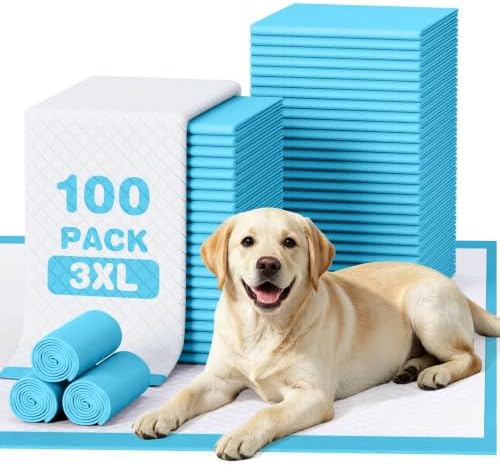 36"x36" Pee Pads for Dogs-100 Pack Super Absorbent XXXL Potty Pads for Dogs