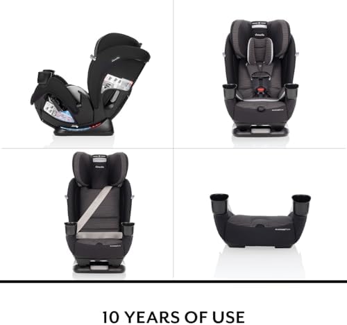All4Stages Slim 4-in-1 Convertible Car Seat (Tybee Black)