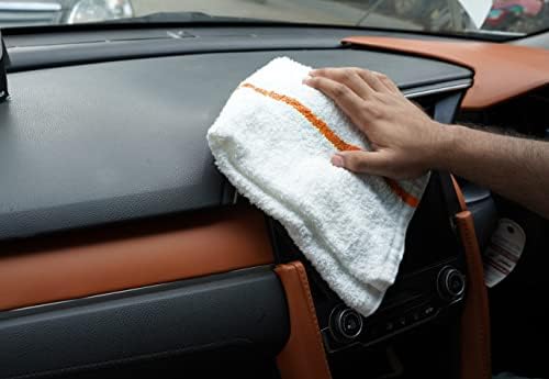 Terry Bar Mop Towels (Value Pack of 36) Size 16"x19" – Absorbent and Durable, Multipurpose Cleaning Rags, Cotton Cleaning Cloths, Terry Cloth Rags, Reusable Shop Rag