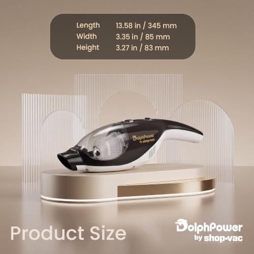 DolphPower Handheld Vacuum, 4500 Pa Cordless Mini Vacuum, Black