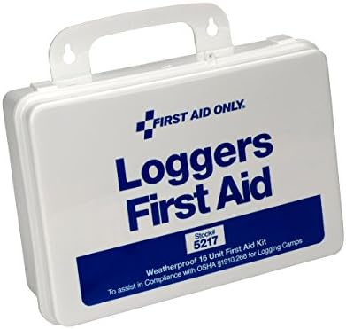 5217 25-Person Weatherproof Plastic Forestry Loggers First Aid Kit, 66 Pieces