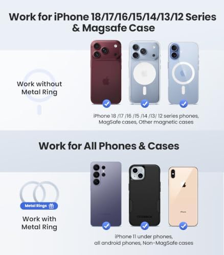 Tesla Phone Mount【Strongest Magnet Power】Foldable Hidden Tesla Phone Holder Fit for All Phone, Tesla Model 3 Model Y for MagSafe Car Mount, Tesla Model 3 Accessories, Tesla Model Y Accessories