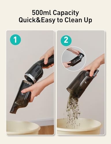 24Kpa Cordless Handheld Vacuum Cleaner, Portable, Pet & Car, Charging Dock