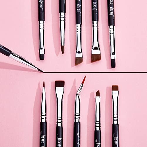 Eyeliner Brush Set 11 Professional Labeled Eye Makeup Brushes T324