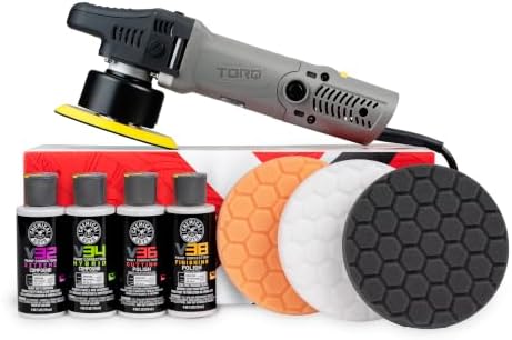 Car Polisher, TORQX Random Orbital Polisher Kit, 9-Piece