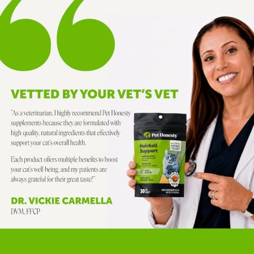 Vet Backed Cat Hairball Remedy Chews, Tuna, 30-Day Supply