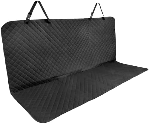 Bench Car Seat Protector, Waterproof Cover, Universal Fit, Black