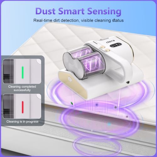 Mattress Vacuum Cleaner, 16Kpa Bed Vacuum with 253.7nm UV-C Light